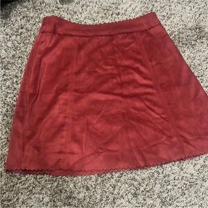 Altar'd State Red A-Line Skirt